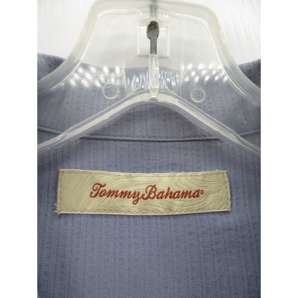 Tommy Bahama Shirt XL Silk Hawaiian Loop Collar Camp Button Up Pocket * - Picture 8 of 10